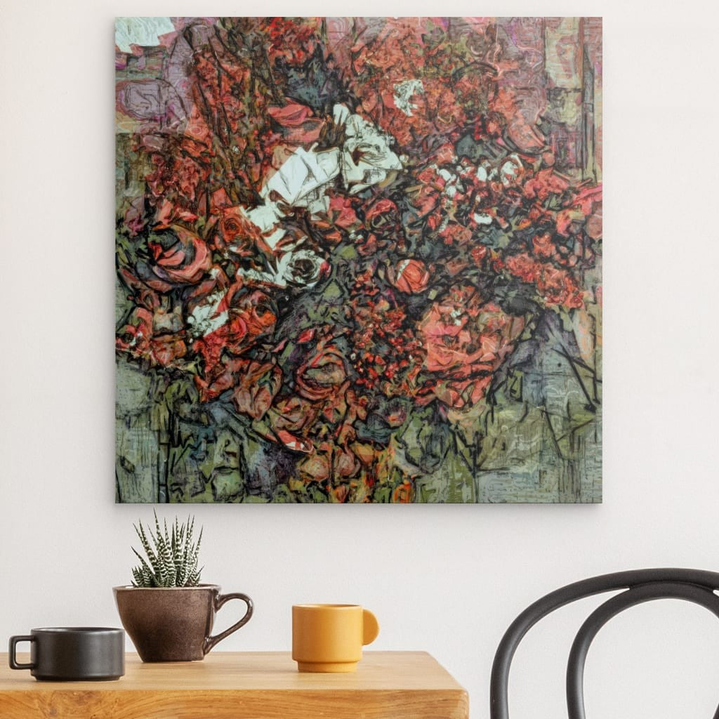 Flowers study 12, Metal