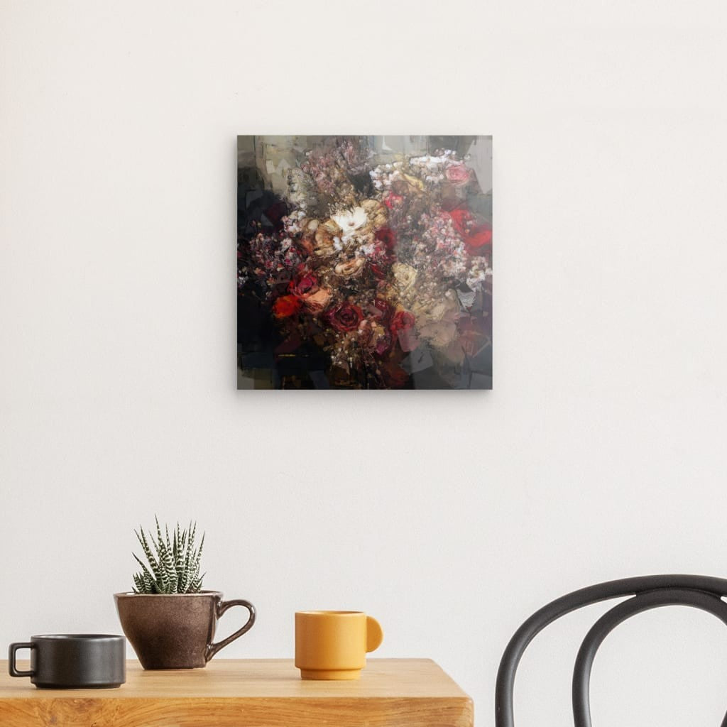 Flowers study 14, Acrylic Glass on Metal