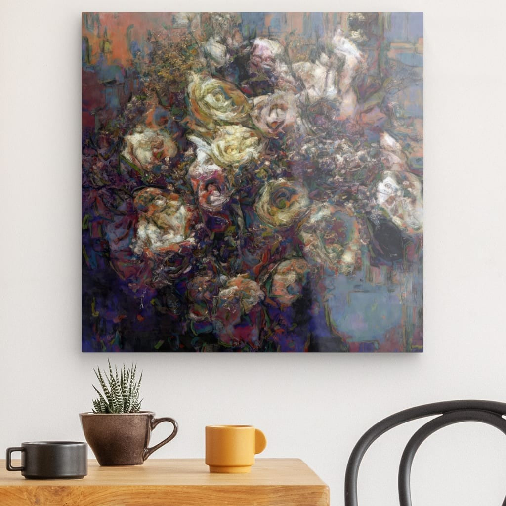 Flowers study 15, Acrylic Glass on Metal