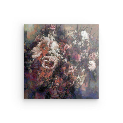 Flowers study 17, Acrylic Glass on Metal 100 x 100 cm