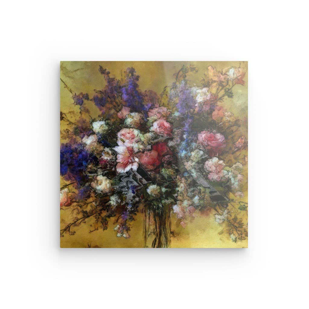 Flowers study 18, Acrylic Glass on Metal 100 x 100 cm