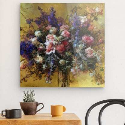 Flowers study 18, Acrylic Glass on Metal