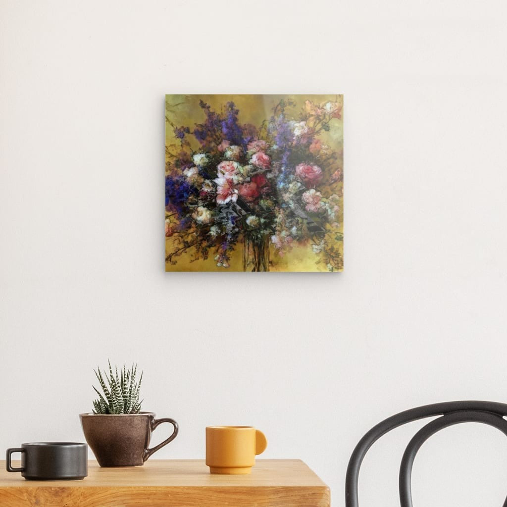 Flowers study 18, Acrylic Glass on Metal