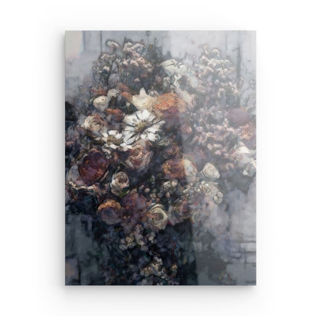 Flowers study 21, Acrylic Glass on Metal