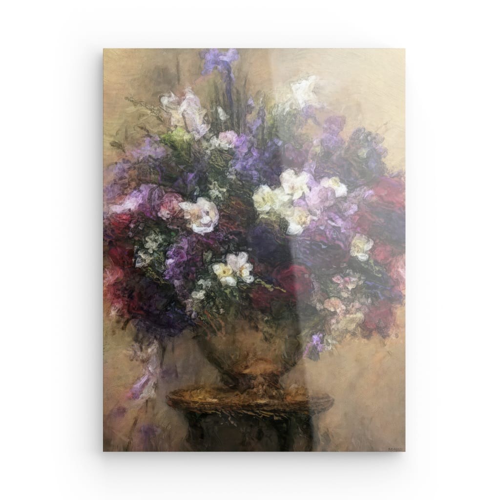 Flowers study 22, Acrylic Glass on Metal 40 x 30 cm