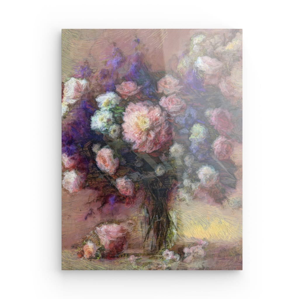 Flowers study 24, Acrylic Glass on Metal 40 x 30 cm