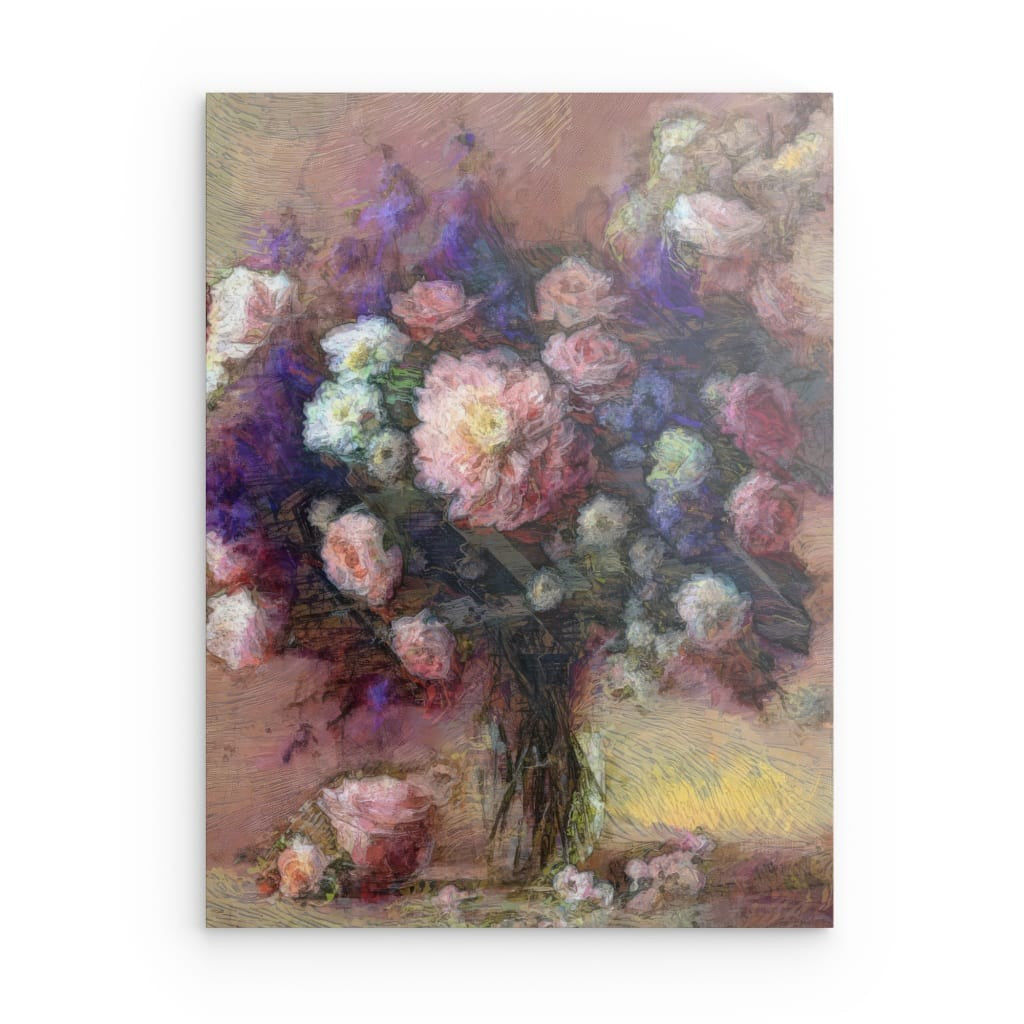 Flowers study 24, Metal 40 x 30 cm