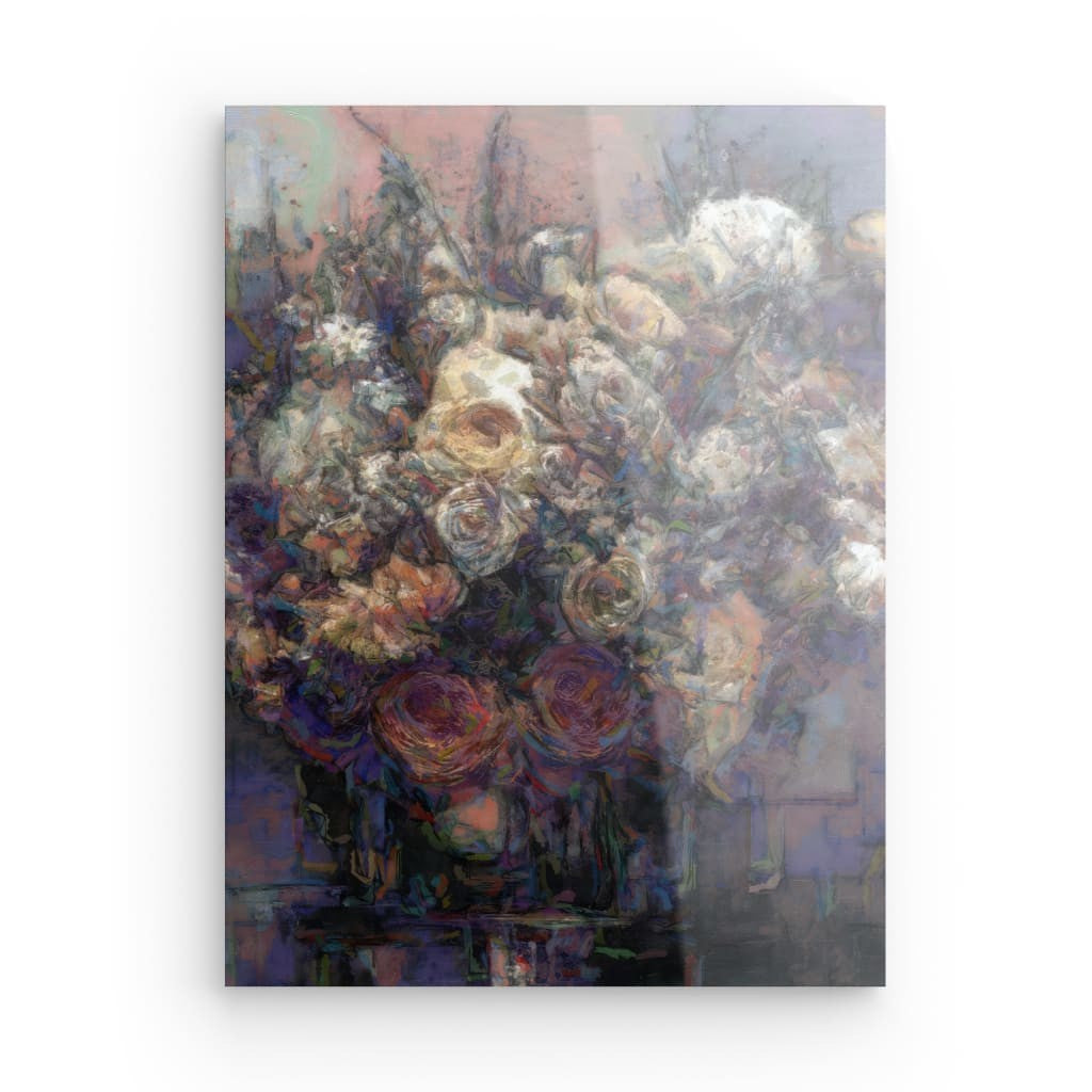 Flowers study 25, Acrylic Glass on Metal 40 x 30 cm