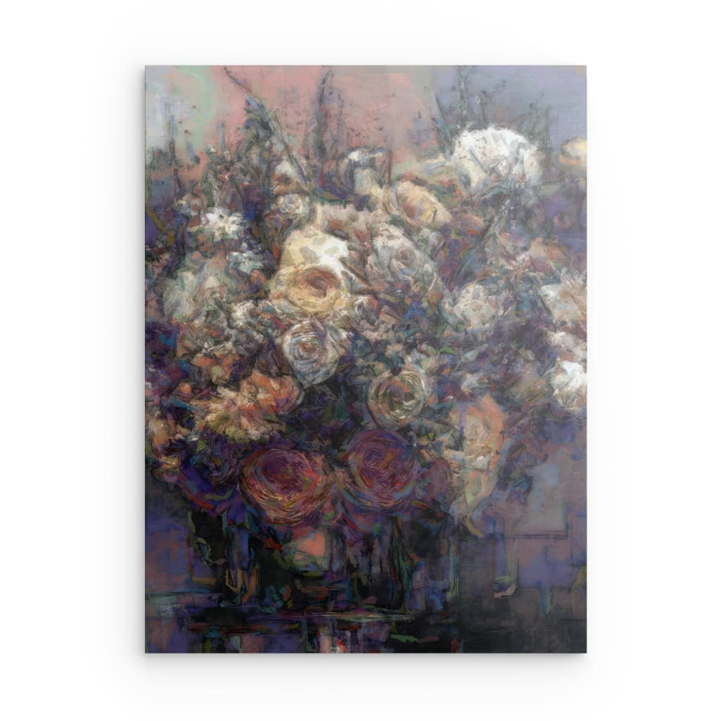 Flowers study 25, Metal 40 x 30 cm