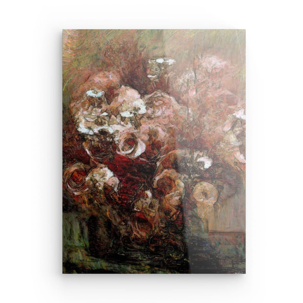 Flowers study 29, Acrylic Glass on Metal 40 x 30 cm