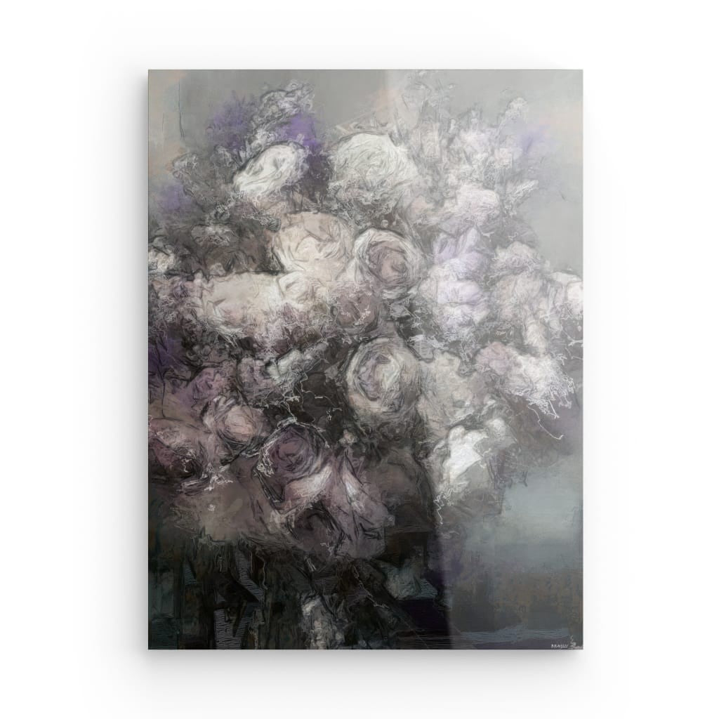 Flowers study 30, Acrylic Glass on Metal